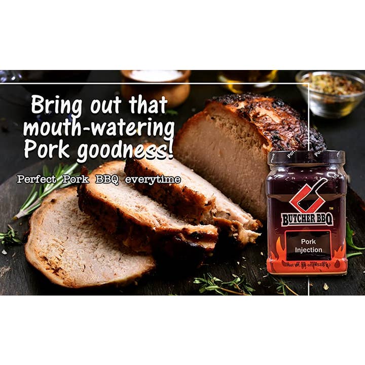 Butcher BBQ Inc - Wholesale Marinade - Pork Injection 16oz Use for Smoking Loins and Shoulders3