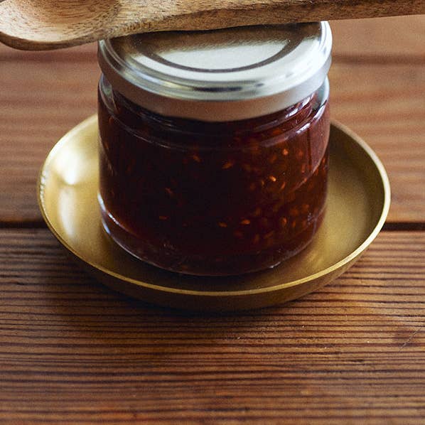 Fog Linen Work - Wholesale Decorative Plate/Dish/Bowl - Brass Plate Round (SS)0