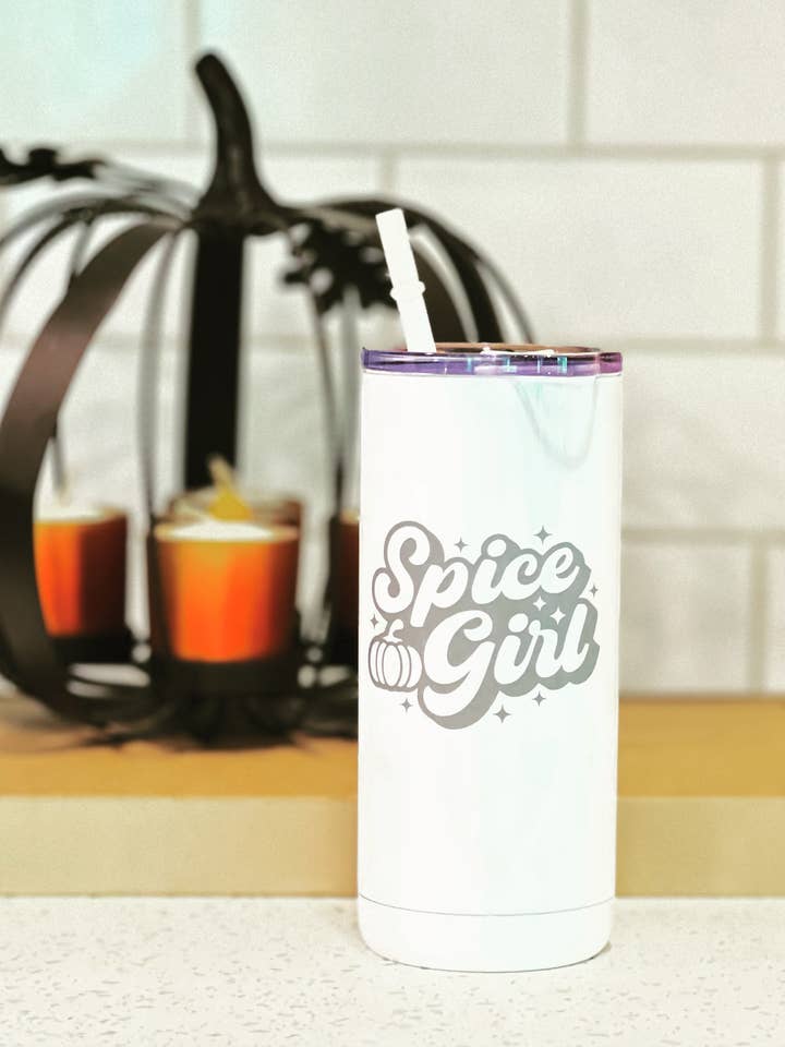 Spice Girl Tumbler- Engraved 12oz for wholesale by Salty Spouse Glassware