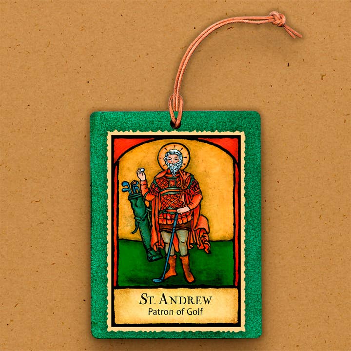 Adorno de Madera Hecho a Mano - Patrón de los Golfistas para venta al por mayor de The Kaleidoscope Designs