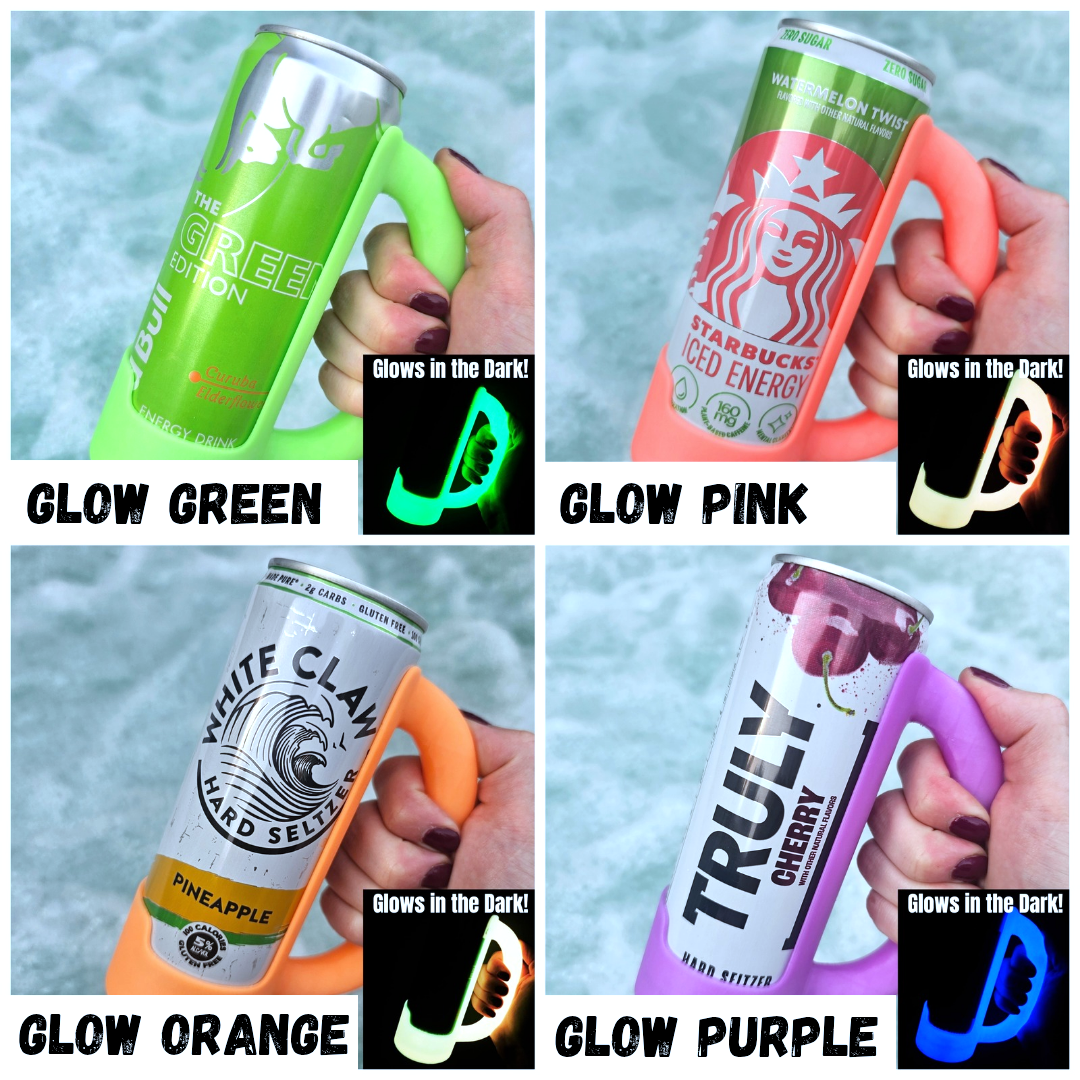 BD Lasers INC. - Wholesale Drink Huggers & Koozies - 12 oz Slim Can Holder Handle Redbull, Alani Nu, White Claw3