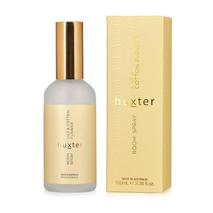 Kamerspray - 100ml in doos - Lelie & Katoenbloem - Geel voor wholesale door Huxter