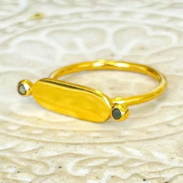 Bague Von Pyrite pour la vente par Chandra Collections