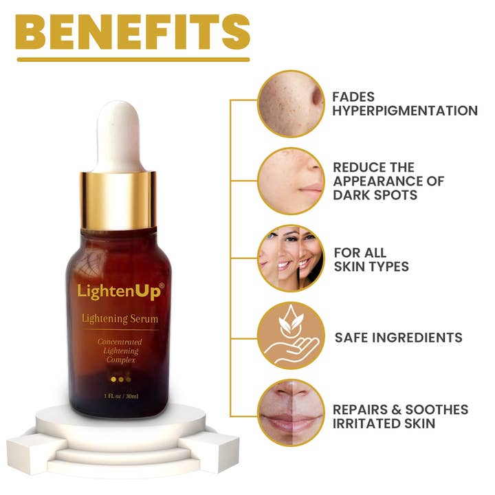 Mitchell Brands - Wholesale Facial Serum/Concentrate - Omic LightenUp Anti-Aging Lightening Serum - 30ml / 1 Fl Oz