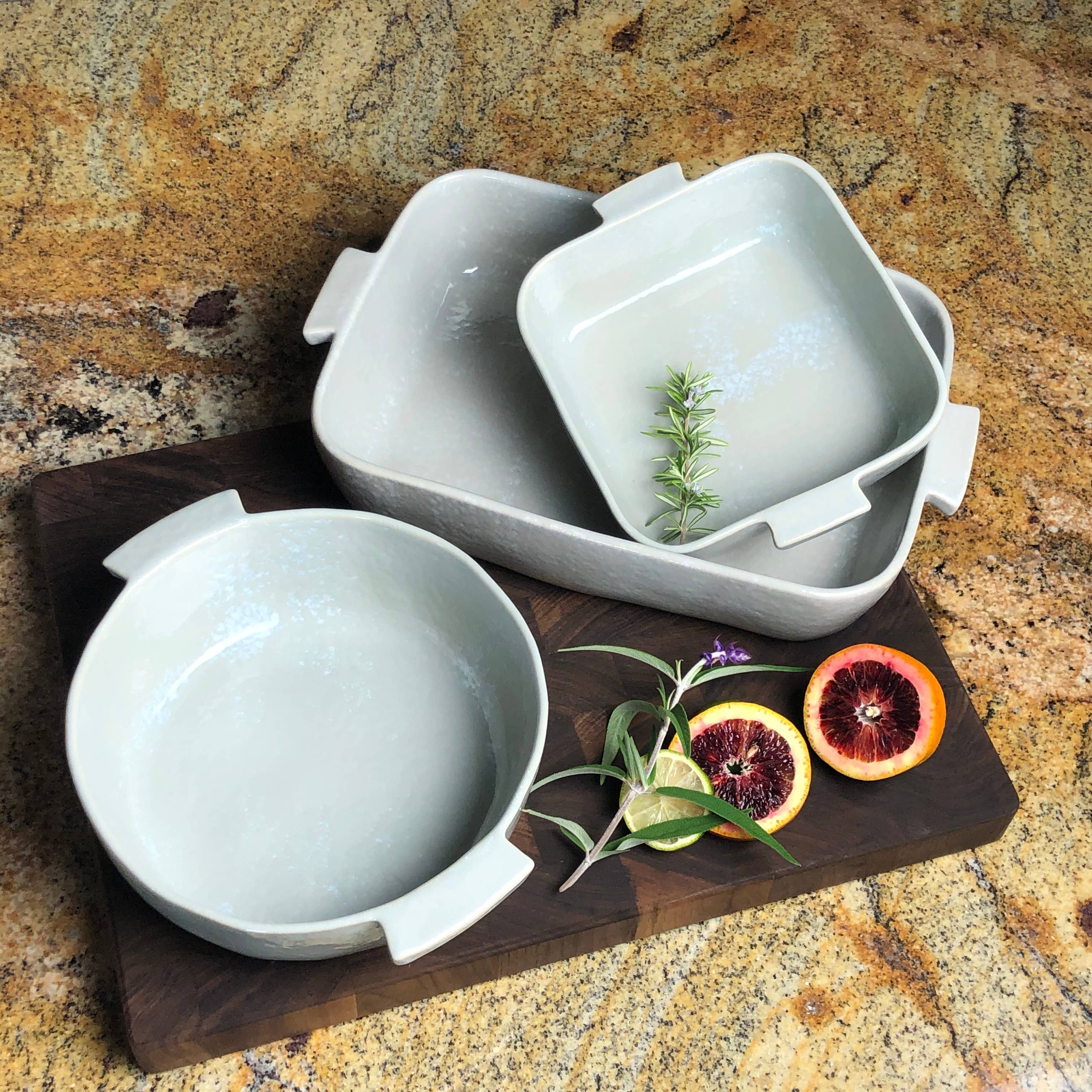 Carmel Ceramica - Vendita all'ingrosso Pirofile - Panettiere rettangolare grigio Cozina3