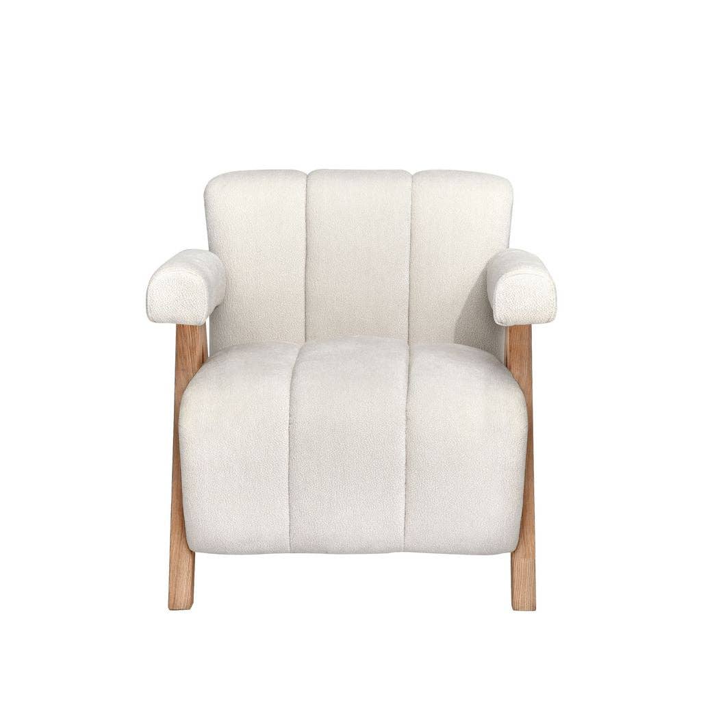 BRUIN Vista Boucle Accentstoel - Stijlvol & Comfortabel Mid-Century Modern Design voor groothandel op Faire1