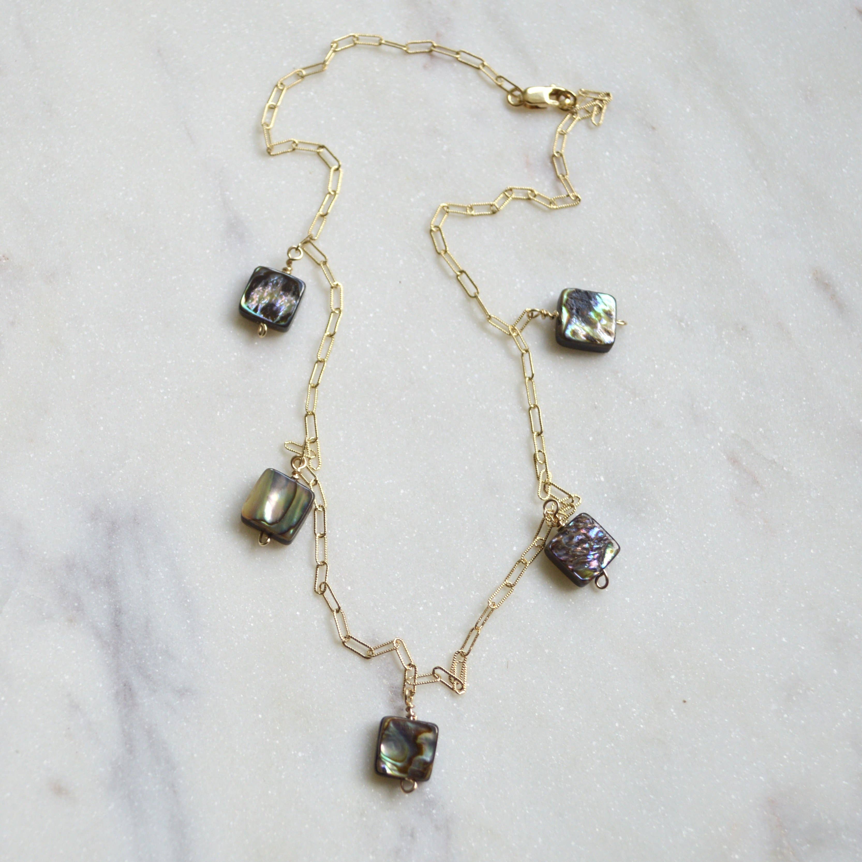 Salty But Sweet - Wholesale Choker/Collar - Abalone Shell Choker7