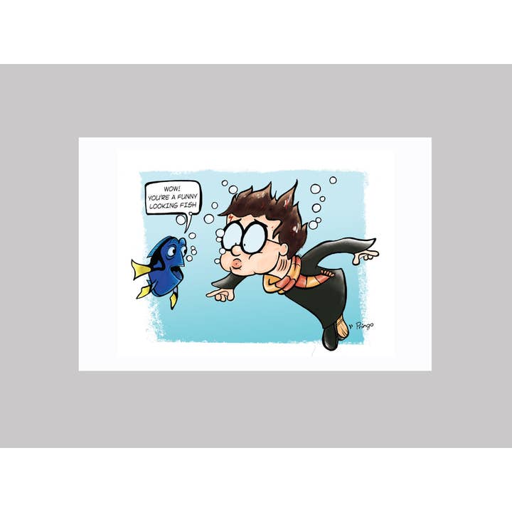 Harry Potter ontmoet Dori „Je bent een grappig uitziende vis!” kunst voor wholesale door Art of Pringo