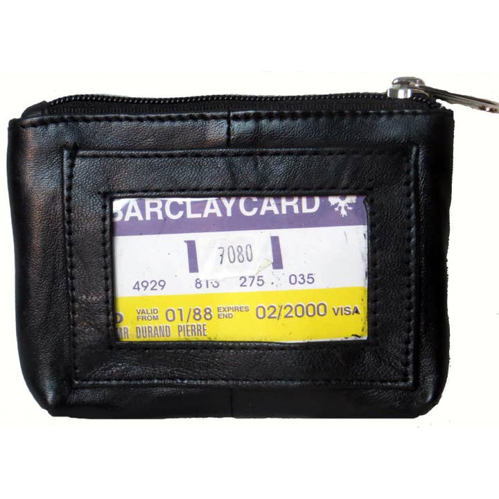 Elegant Leather All Purpose Zippered Pouch #7080 for wholesale by IGI CANADA