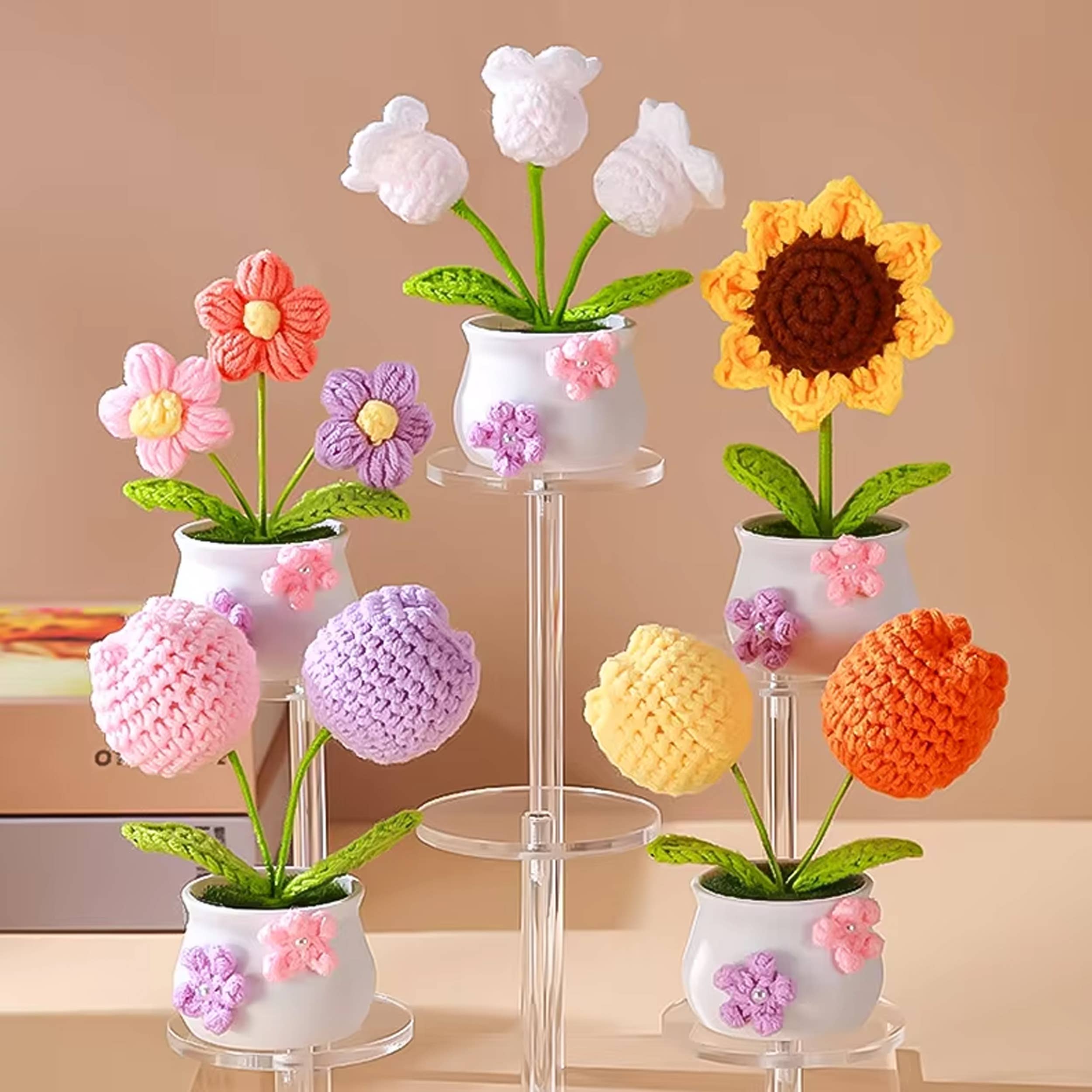 La Bella Monte – wholesale Artificial flowers – Handmade Woven Bouquet Tulip Flower For Holiday Décor0