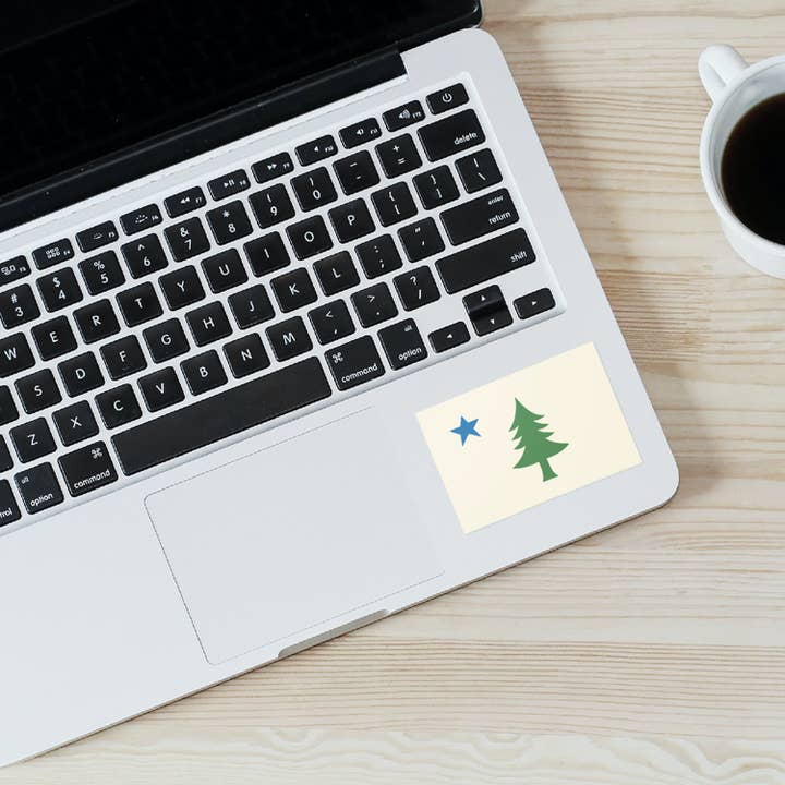 Little Something Co. - Wholesale Sticker - Maine Bicentennial 1901 Flag Sticker1