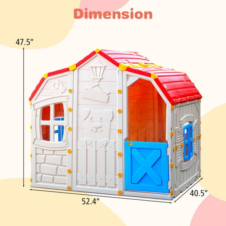 ShipItFurniture - Wholesale Toy Set - Kids - Cottage Kids Playhouse With Openable Windows And Working Door3