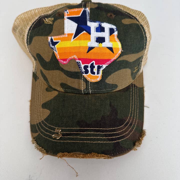 Sweet Texas Treasures - Wholesale Trucker Hat - Unisex - Throwback Houston Texas Dirty Trucker Hat 4