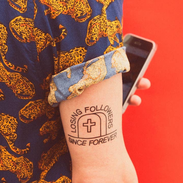 Losing Followers Tattoo (Pack of 2) for wholesale by Tattoonie