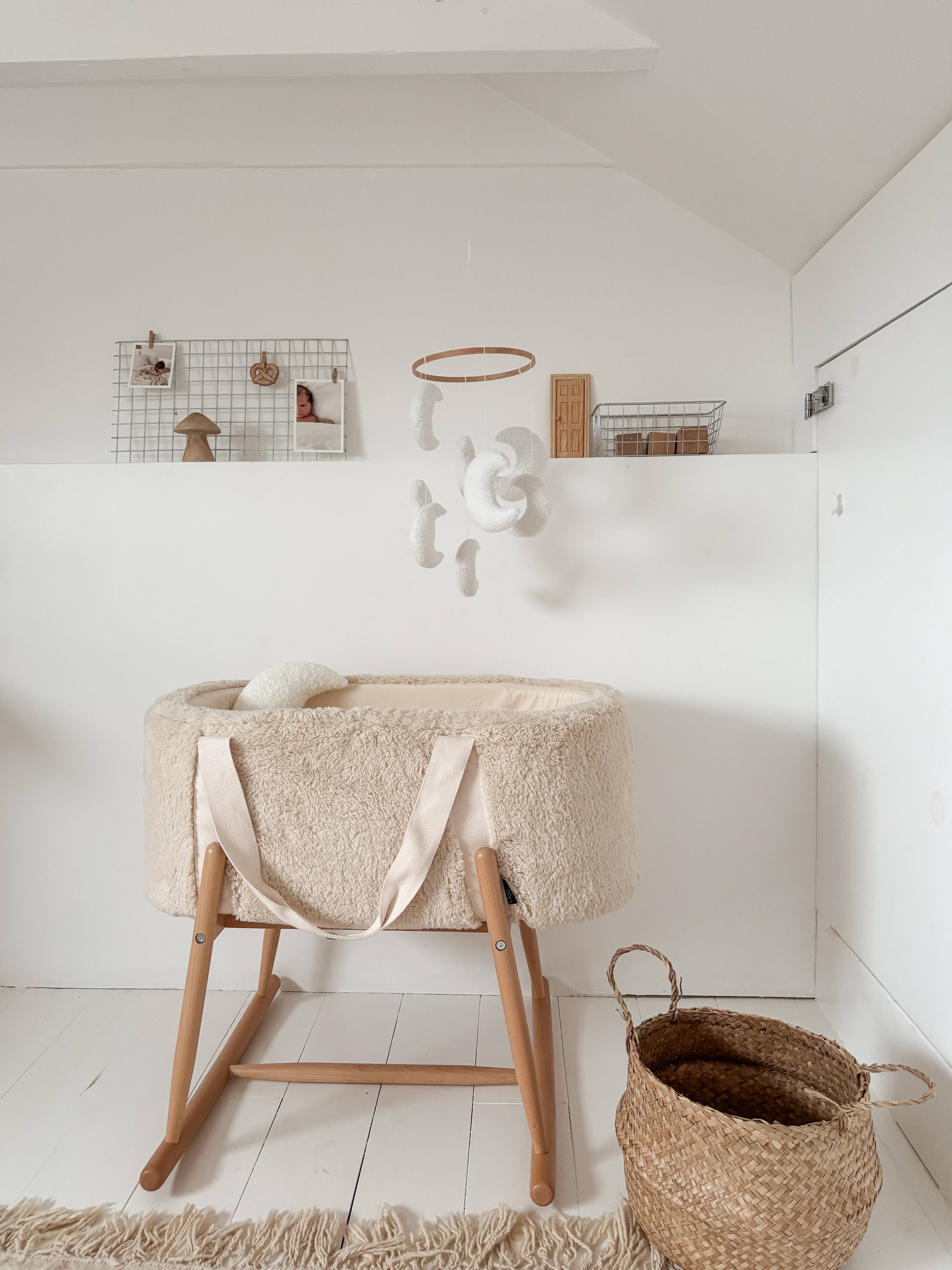 Edie & Joe - Wholesale Baby Mobile - Micro Boucle Mini Moon Mobile Nursery Decor5