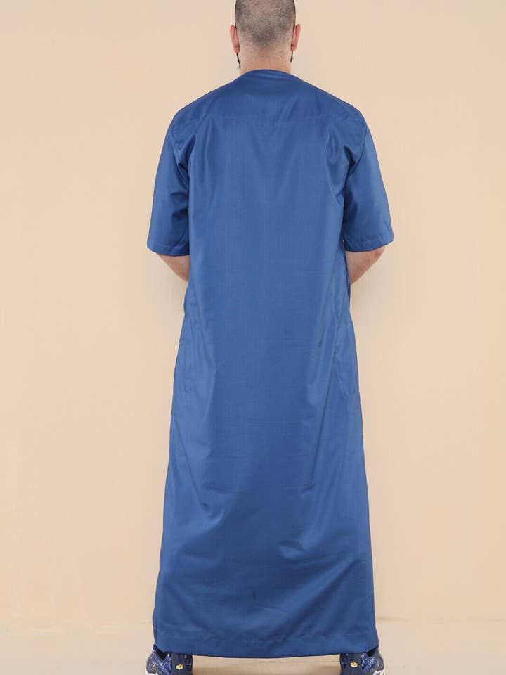 Infinity Leather (Upperclass Fashions Ltd) - Vente Peignoir – homme - Thobe pour homme islamique marocain et saoudien avec fermeture éclair – Robe kaftan arabe5