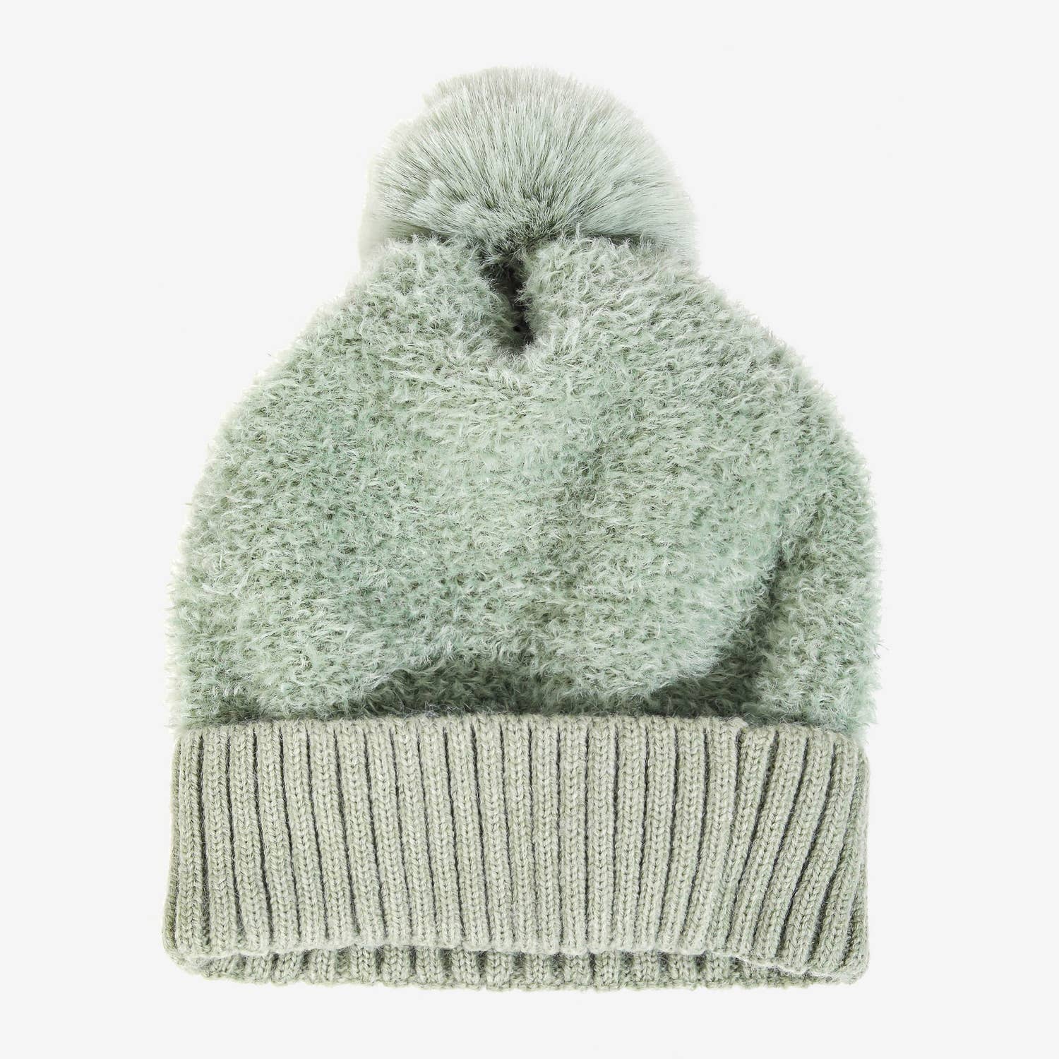 Collections by Fame Accessories - Vente Bonnet – femme - Bonnet en maille avec pompon Teddy3