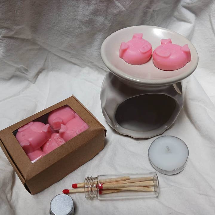 2,5 oz. Coffret cadeau « Piggies » à base de cire de soja pour la vente par Casa de Iris Crafts