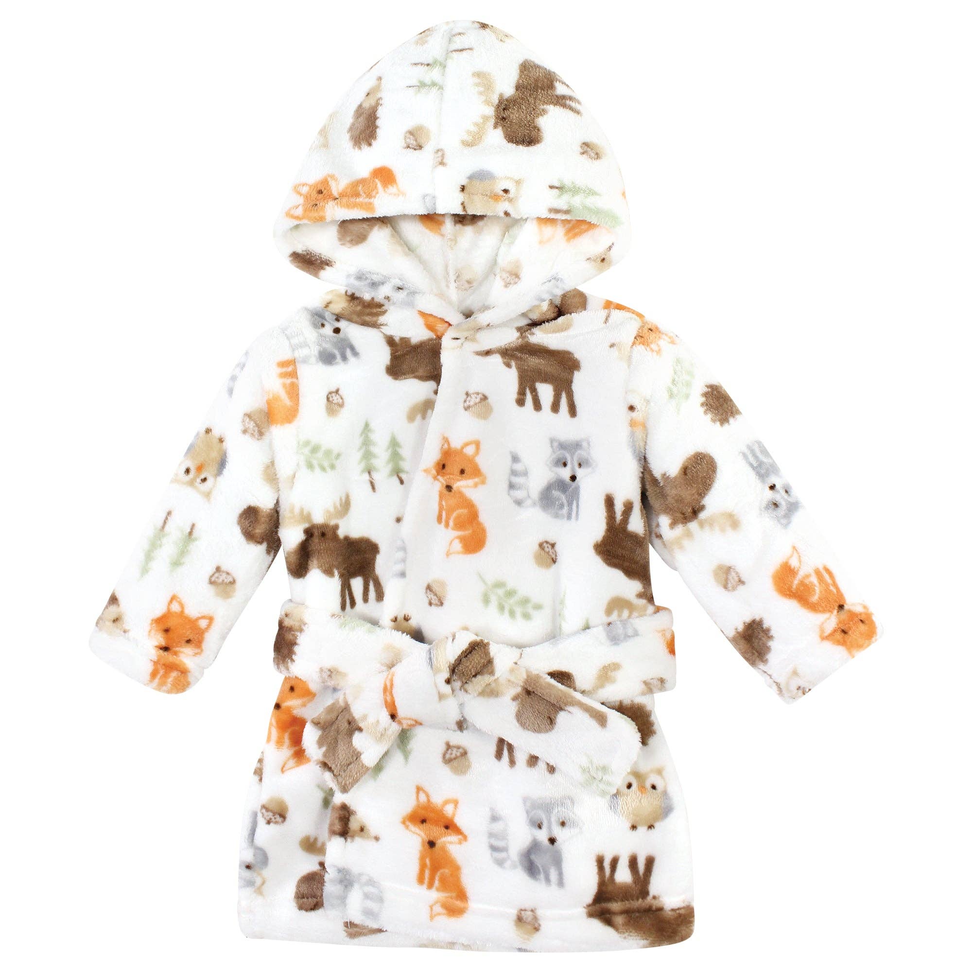 BabyVision - Wholesale Robe - Kids - Hudson Baby Plush Animal Face Bathrobe, Woodland0