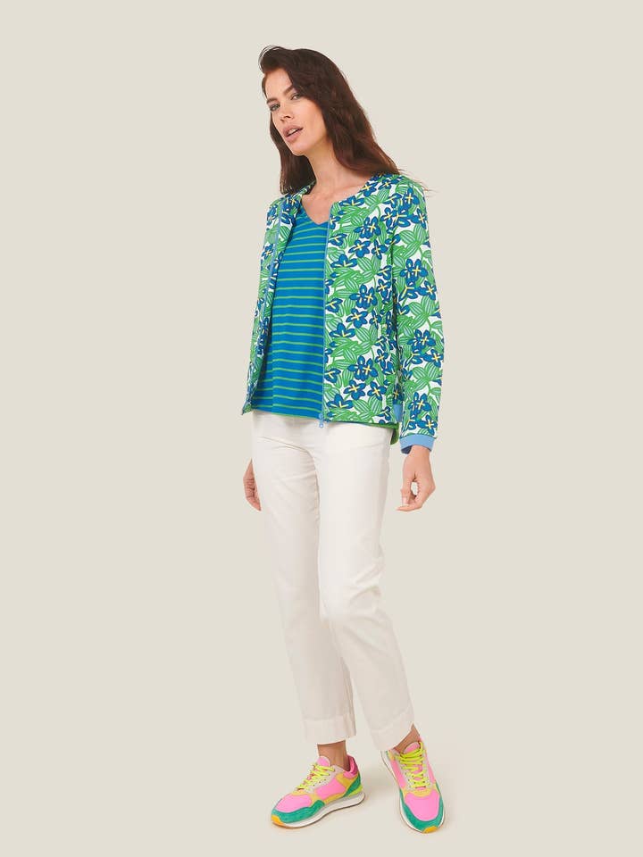 GREEN AND BLUE GROVE TRIP BOMBERS for wholesale by MADE IN SENS