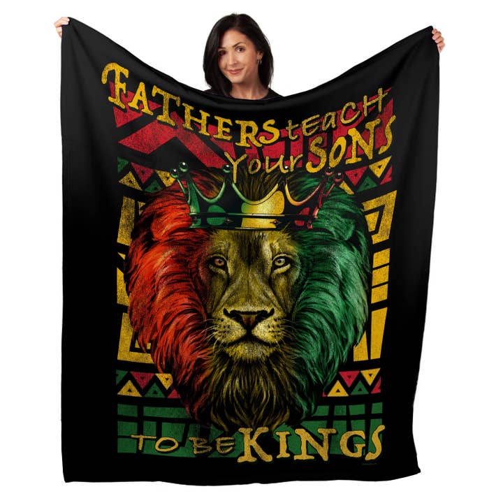 Couverture en peluche Minky To Be Kings de 50 po x 60 po pour la vente par Artopia