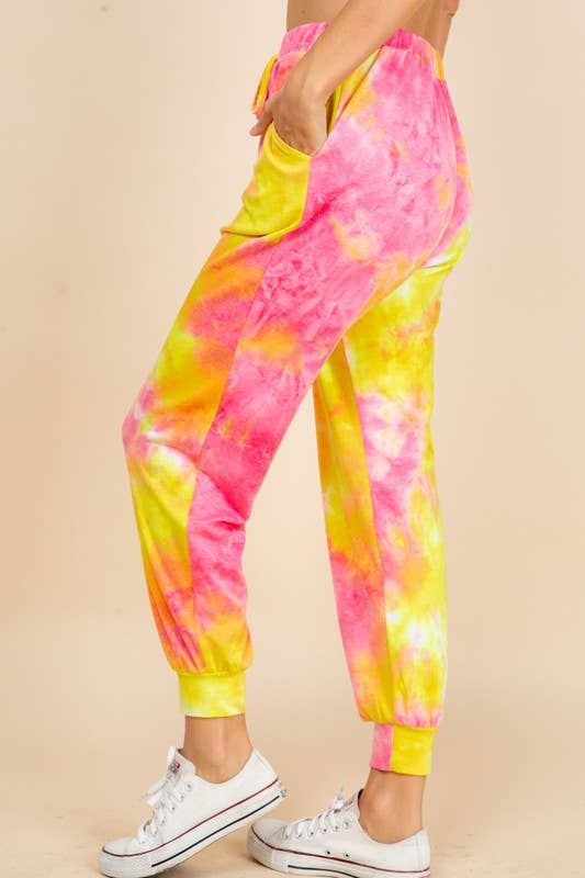 Emerald Collection - Vendita all'ingrosso Pantaloni sportivi/da jogging loungewear - Donna - ETP-736 Pantaloni da jogger French Terry Tie Dye5