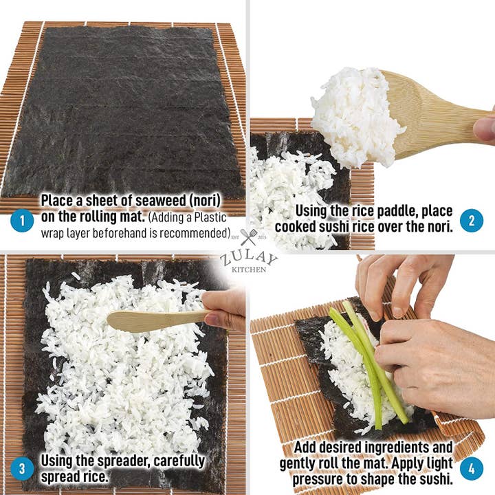 Zulay Kitchen - Wholesale DIY food kit - Sushi Making Kit for Beginners - DIY Sushi Maker Set5