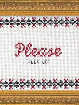 Please F*ck Off for wholesale by Subversive Cross Stitch