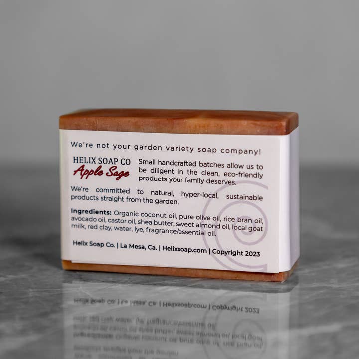 Helix Soap Co – Großhandel Feste Seife – Apfel-Salbei-Ziegenmilchseife