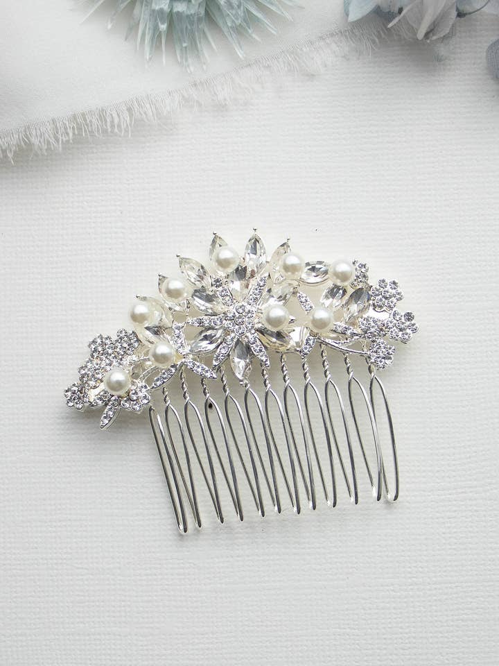 Pente Angela Pearl por atacado de allureweddingjewelry