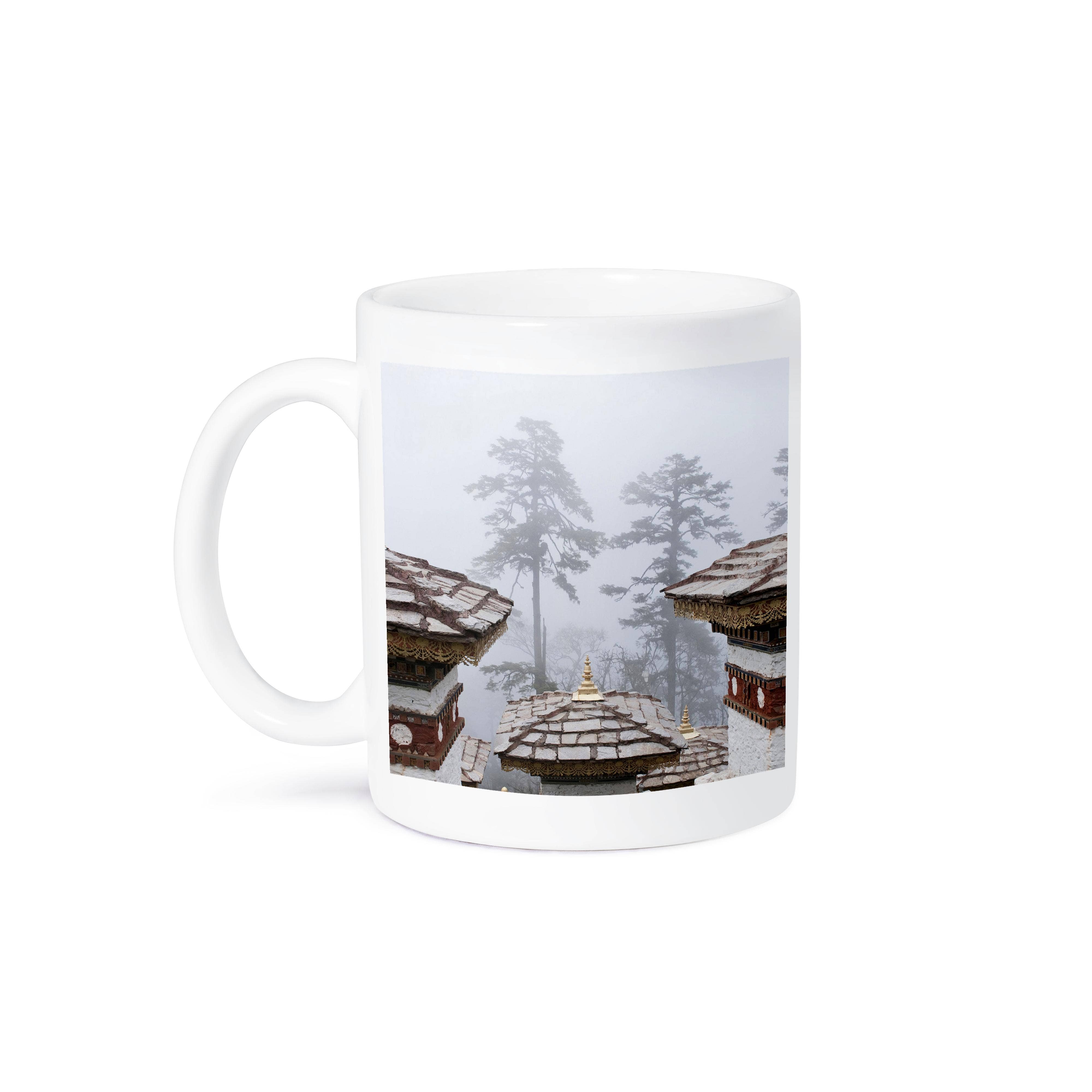 3dRose - Vente Tasse à café - 3dRose, Bhoutan, Dochu La. Chortens, stupas, temple - AS04 BJA0030 - Galerie Jaynes, Tasse8