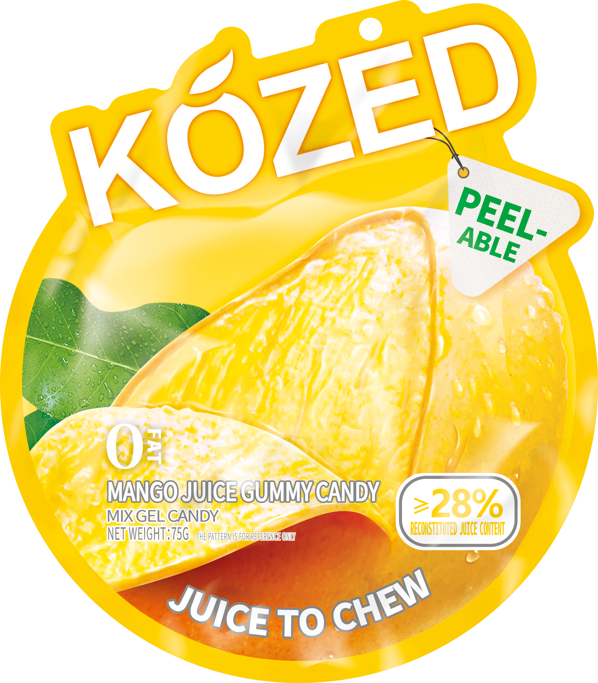 Cow Crack Wholesale - Wholesale Gummy - Kozed Peelable Gummy Mango Candy 0