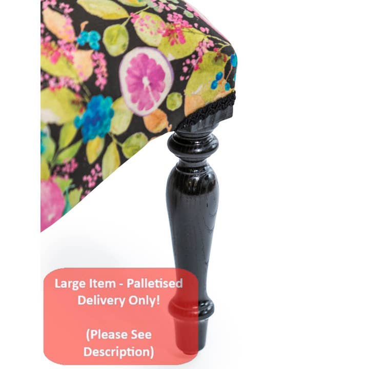 McGowan & Rutherford Ltd – wholesale Chair – Handmade Citrus Fruit Button Back Occasional Chair UK2