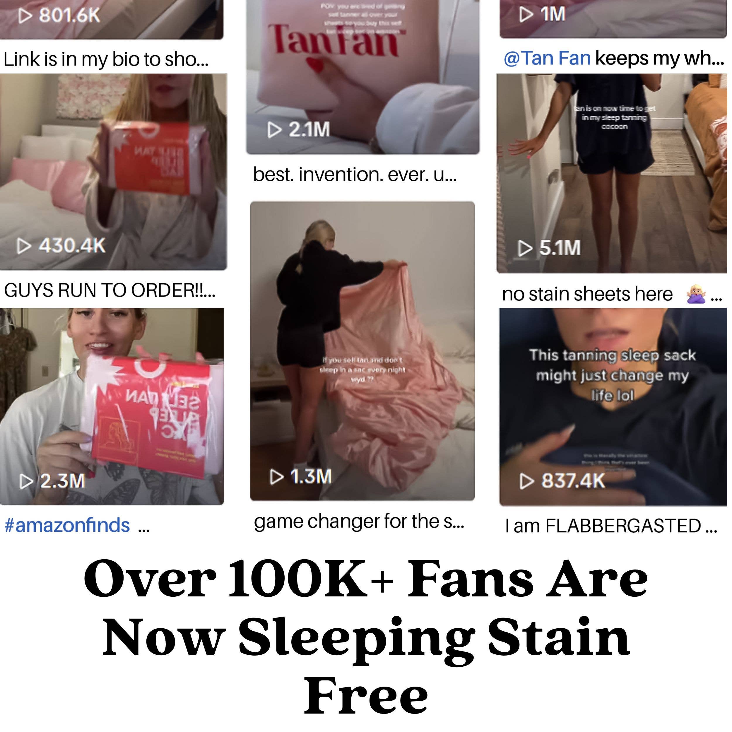 Tan Fan - Wholesale Sheet Set - Self  Tan Fan Sleep Sac - Open Side8