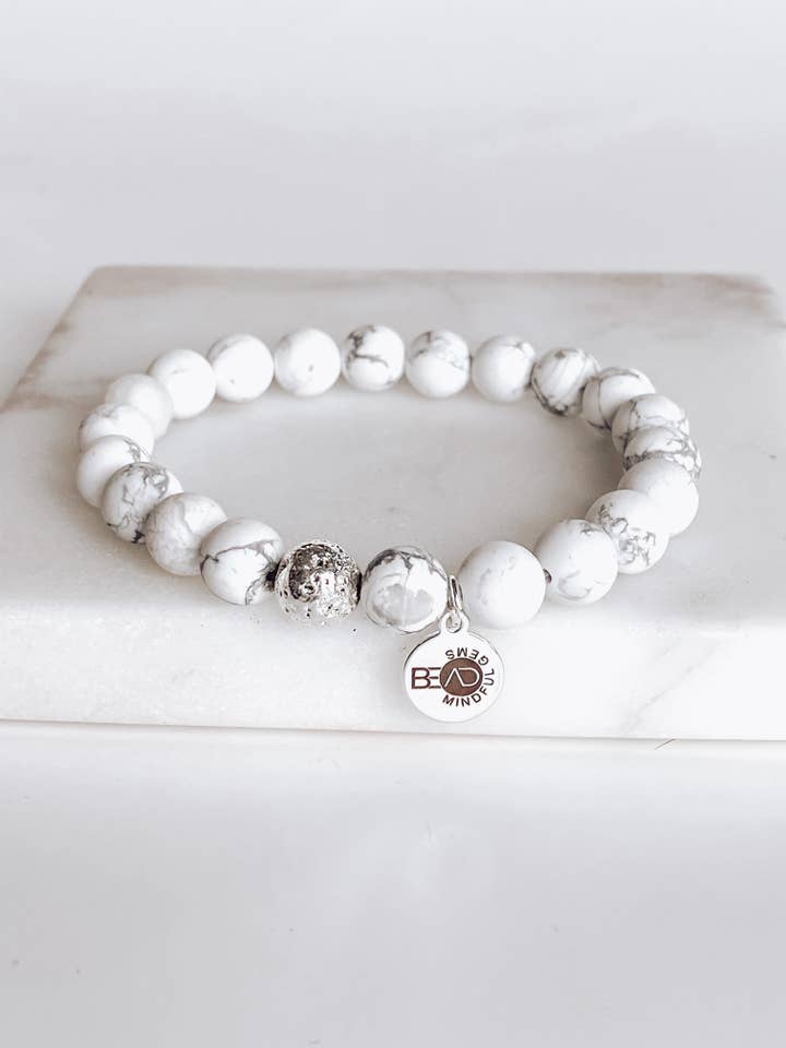 Be Still Silver Bracelet for wholesale by Bead Mindful Gems