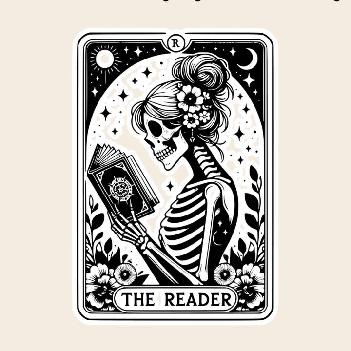 Läsaren klistermärke, bokälskare, booktok, bokhandel, läsning för wholesale av Rebel Roses