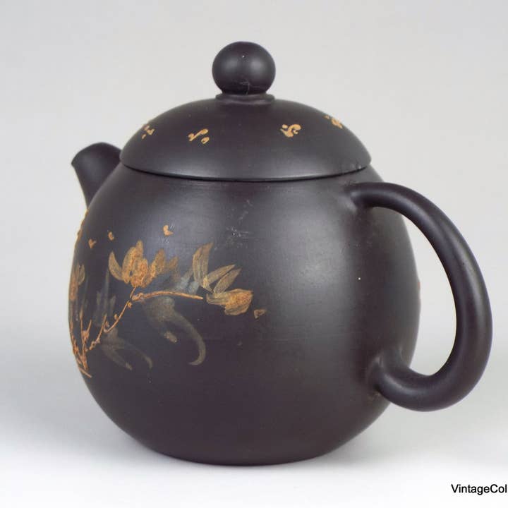 Vintagecollection888 - Wholesale Tea Pot - Vintage Clay Teapot Chinese Calligraphy Yixing Zisha9