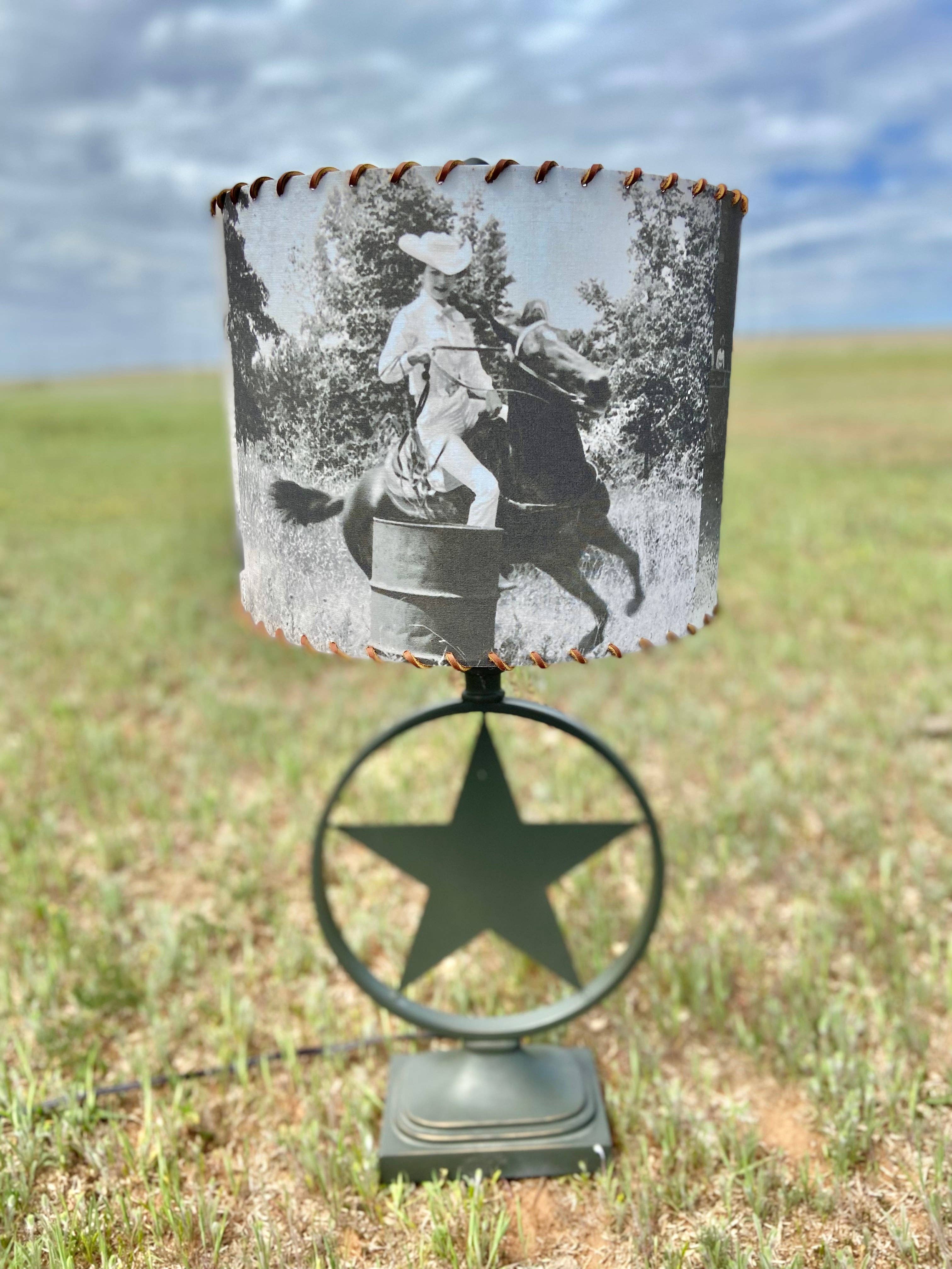 Red Dirt Ranch Clothing Company - Wholesale Lamp Shade - Lampshade Barrel Racing Rodeo Legends2
