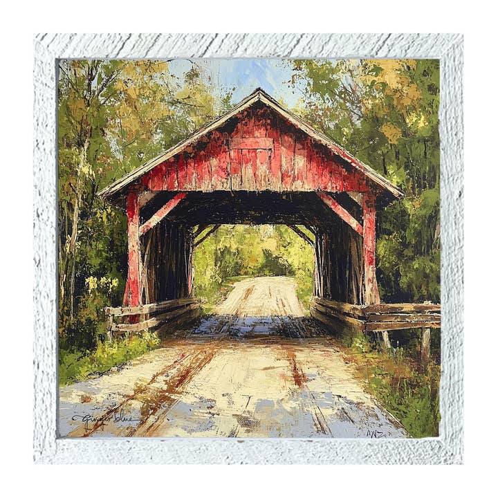 ginger blue - Wholesale Art Print - Covered Bridge6