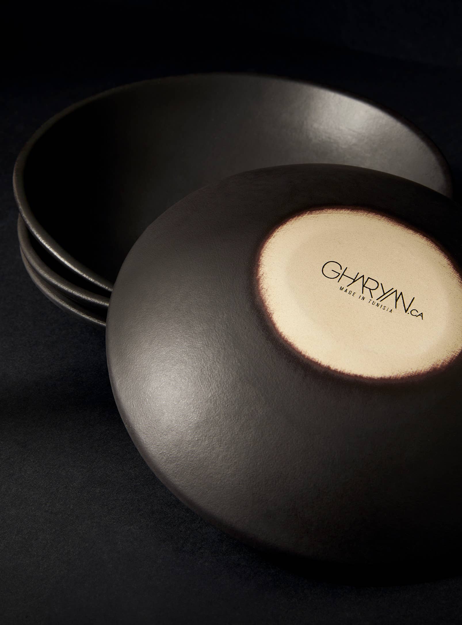 GHARYAN Stoneware & Olive Wood Tableware | Ships from USA - Wholesale Dinner Plate - Handmade Stoneware Dessert Plate | Dadasi 7.9"7