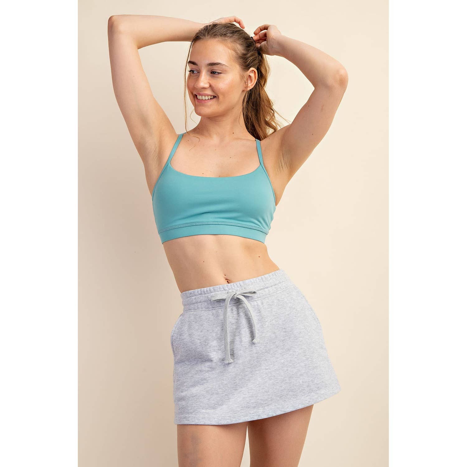 Rae Mode - Wholesale Broekrok - Dames - FRENCH TERRY KORTE ROK4