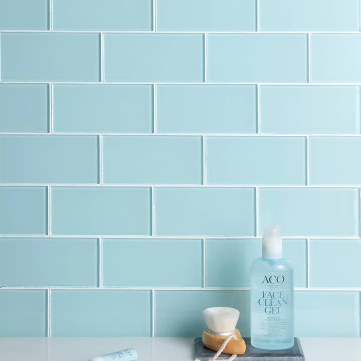 WS Tiles - Vente Carrelages muraux - Carreau de mosaïque en verre de 3" x 6", dosseret pour cuisine et salle de bain - 5 pieds carrés par carton31