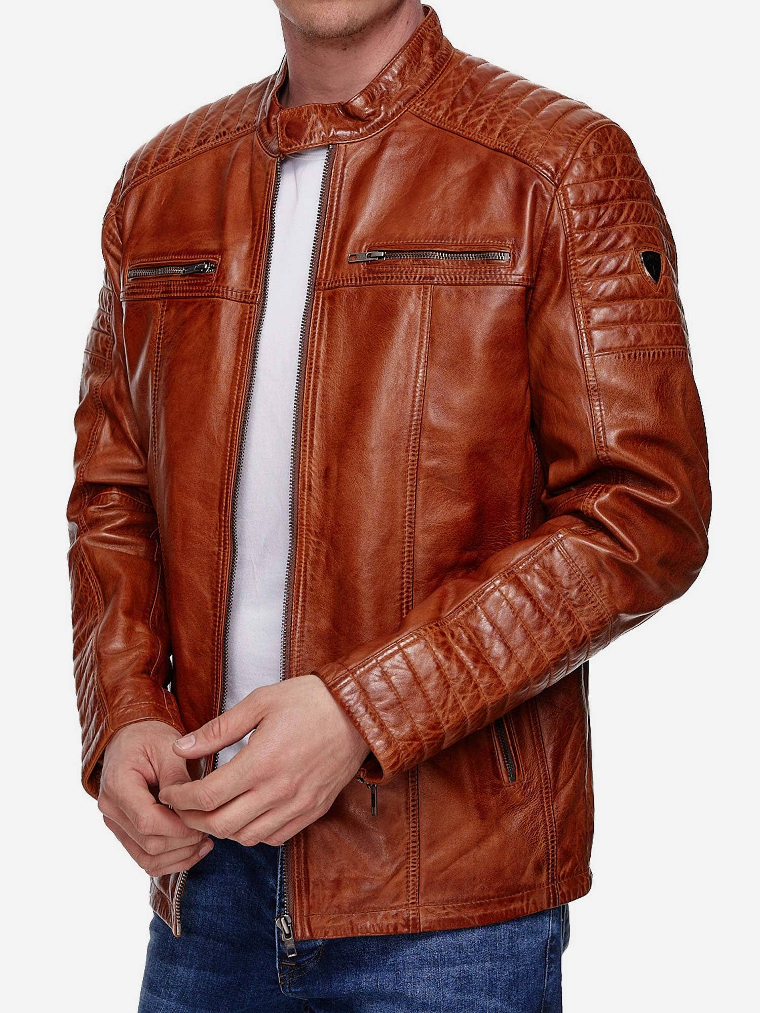 Tazzio – Großhandel Lederjacke – Herren – Tazzio Herren Jacke Lederjacke Biker Echtleder 1970914