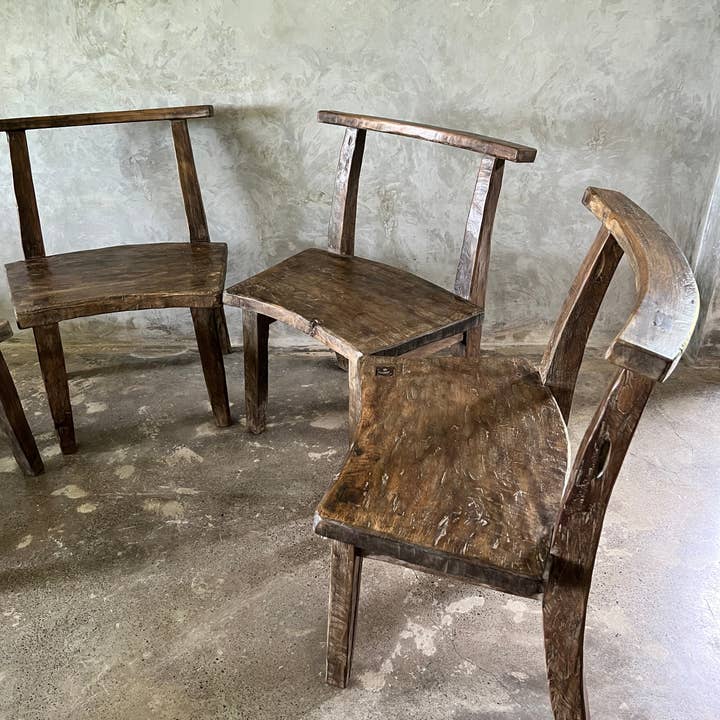 Office Objets – wholesale Chair – Large chair or armchair in antique teak H84 L6099