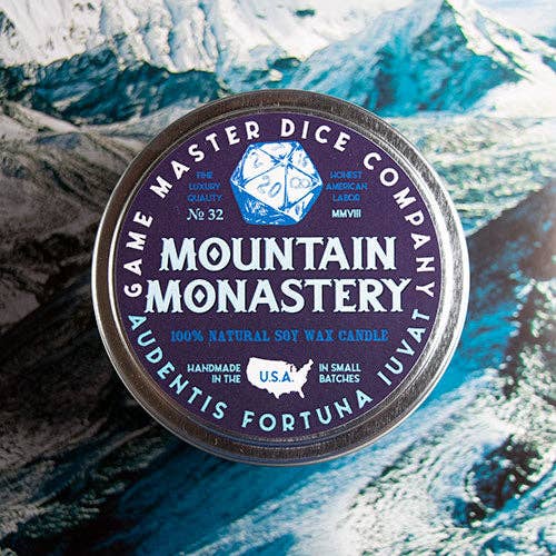 Game Master Dice - Wholesale Travel Candles - Mountain Monastery Gaming Candle1