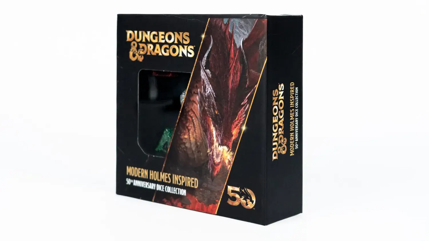 FanRoll by Metallic Dice Games - Venta al por mayor Dado - Set Moderno Inspirado en Holmes del 50º Aniversario de D&D5