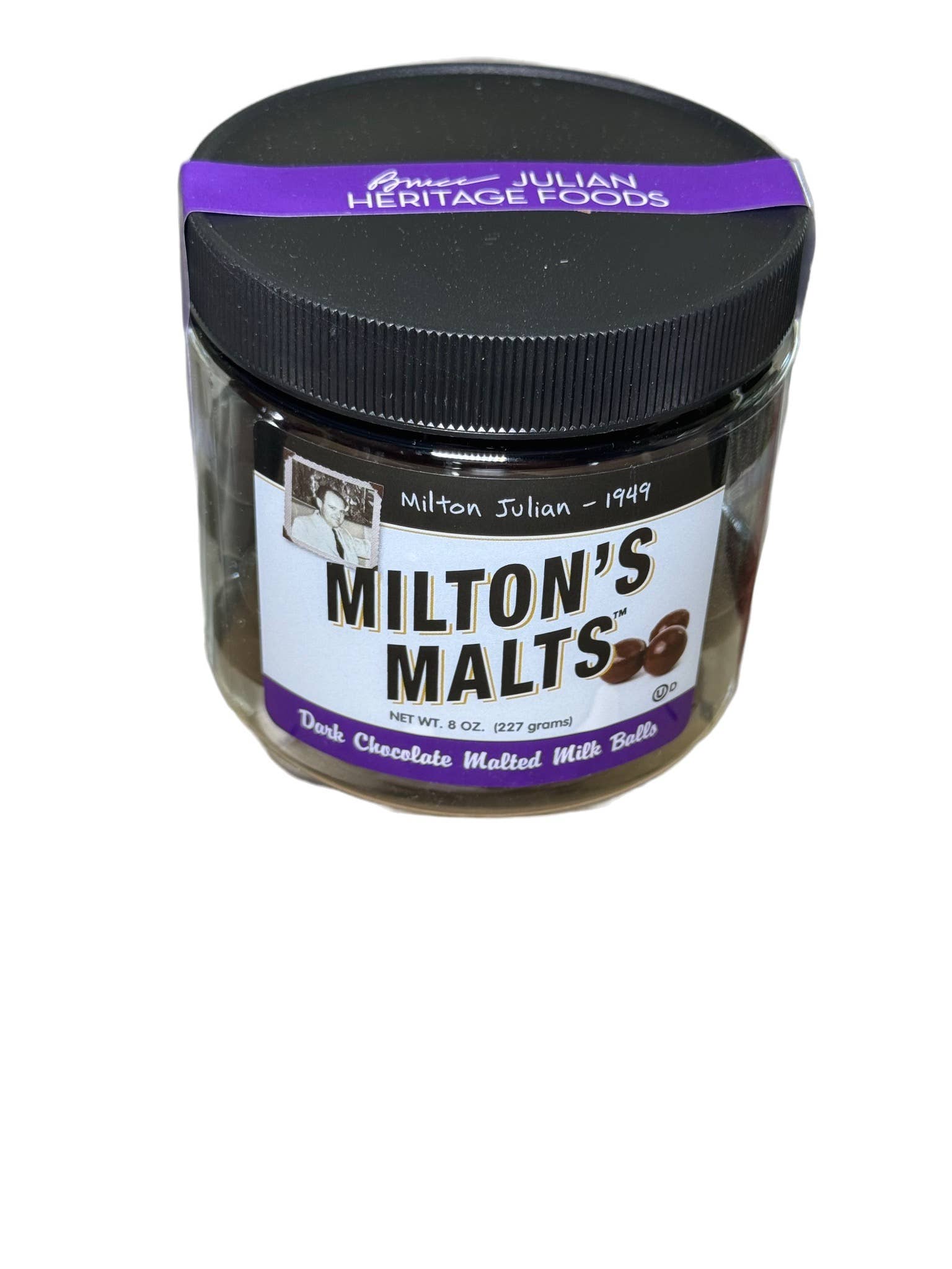 Bruce Julian Heritage Foods - Wholesale Chocolate Covered Sweets - Milton's Malts - 8-oz Jar3