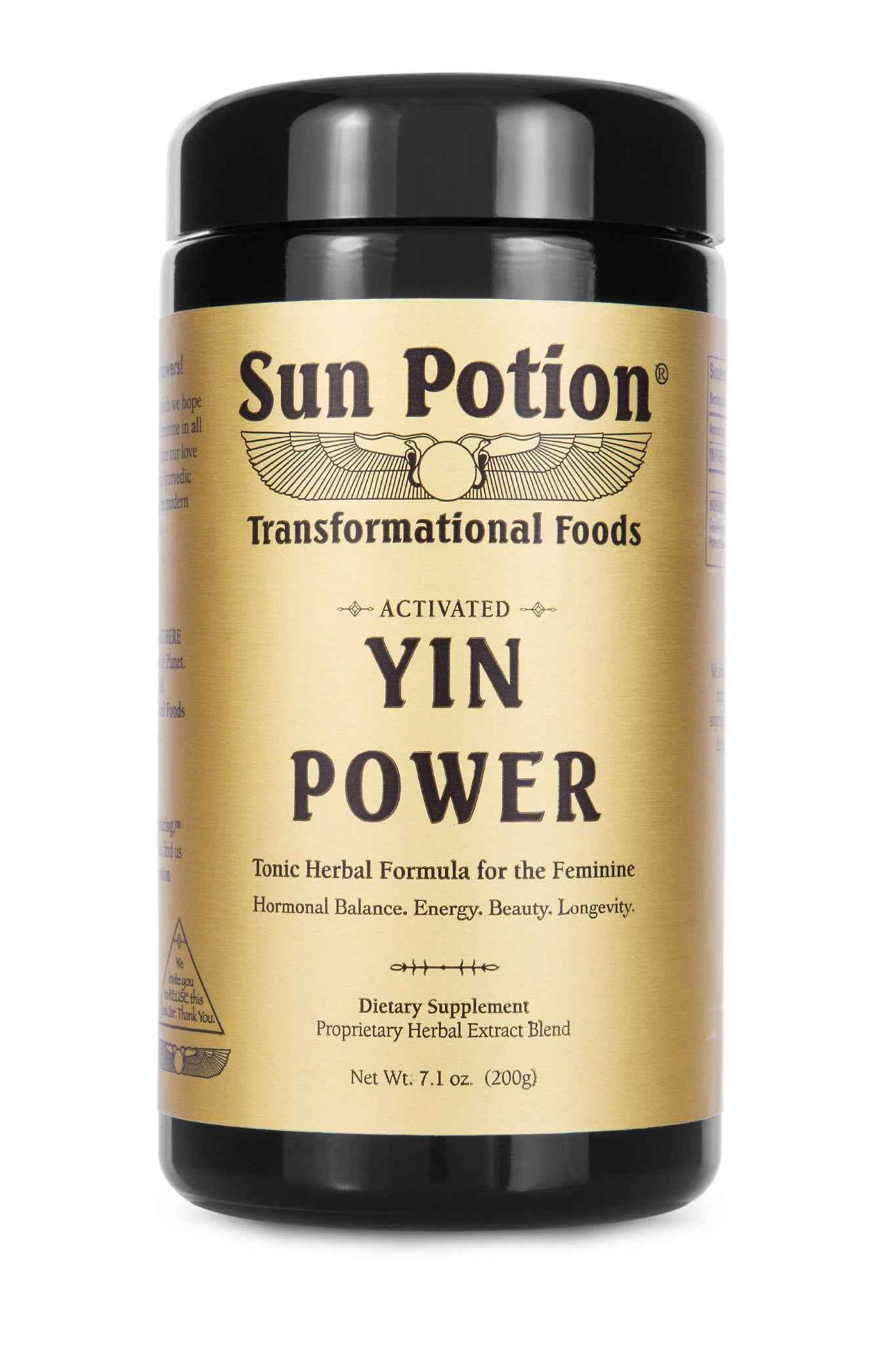 Sun Potion - Vendita all'ingrosso Proteine/superfood in polvere - YIN POWER - Formula tonica alle erbe per l'energia femminile