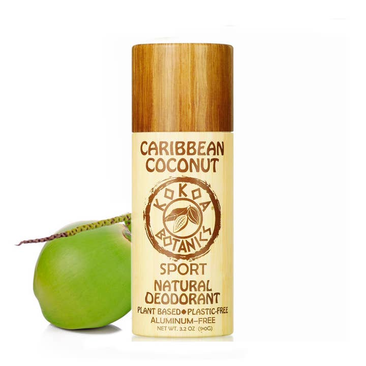 Desodorante Detox - Caribbean Coconut - sem plástico 3,2 onças por atacado de Kokoa Botanics