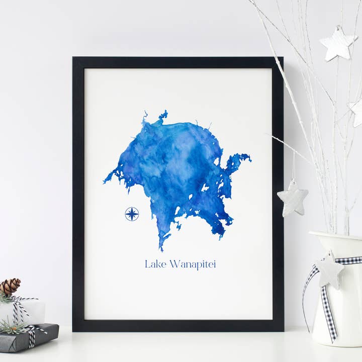 Lake Wanapatei/ Watercolor Art Print por atacado de Heirloom Island